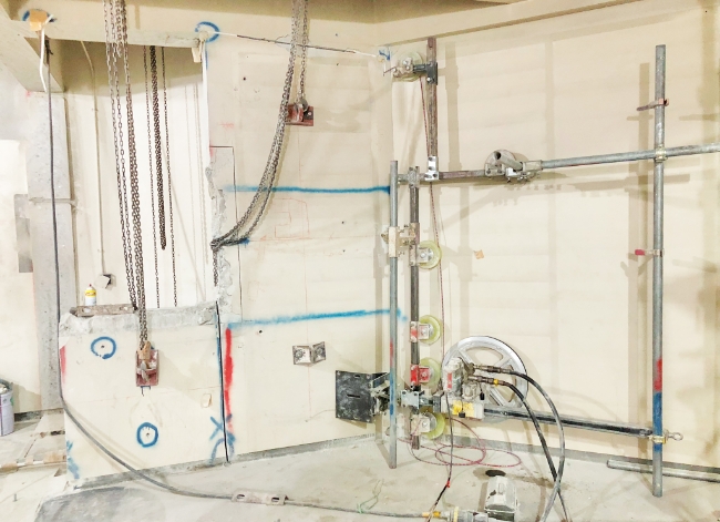 壁切断撤去工事　画像