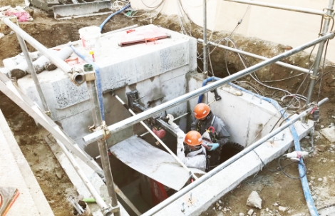 施工中の様子の画像