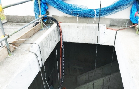 配管材料の搬入・搬出用の開口設置の画像2